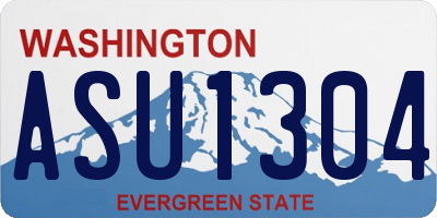 WA license plate ASU1304