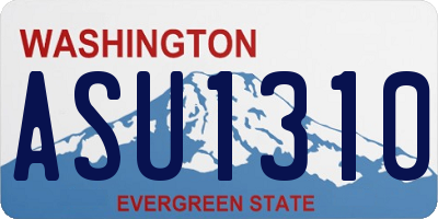 WA license plate ASU1310