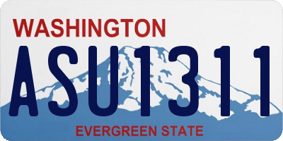 WA license plate ASU1311