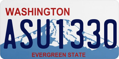 WA license plate ASU1330