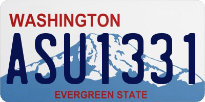 WA license plate ASU1331