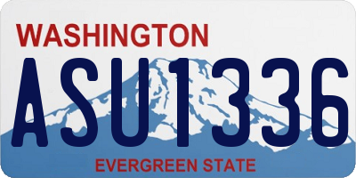 WA license plate ASU1336