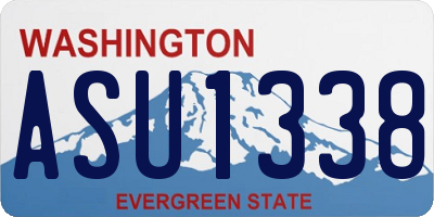 WA license plate ASU1338