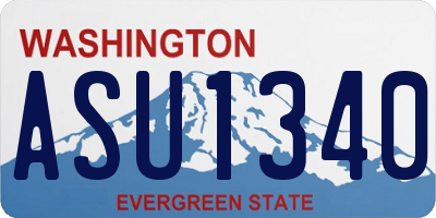 WA license plate ASU1340