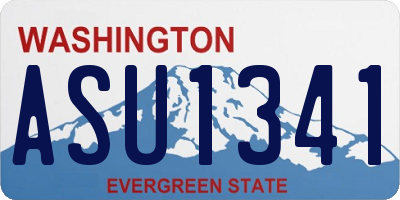 WA license plate ASU1341