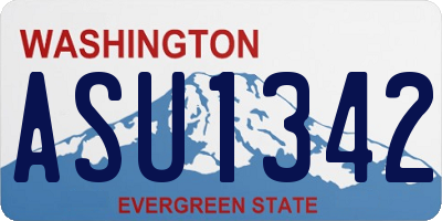 WA license plate ASU1342