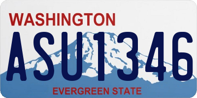 WA license plate ASU1346