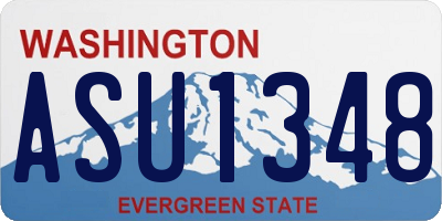 WA license plate ASU1348