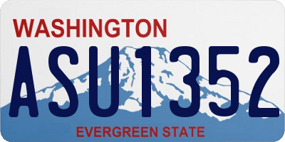 WA license plate ASU1352