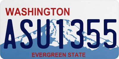 WA license plate ASU1355