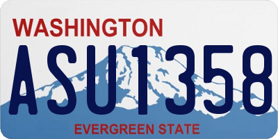 WA license plate ASU1358