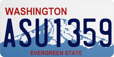 WA license plate ASU1359