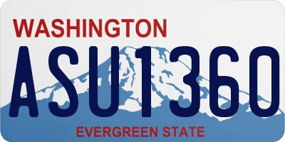 WA license plate ASU1360