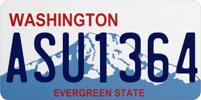 WA license plate ASU1364