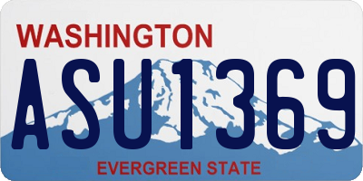 WA license plate ASU1369
