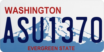 WA license plate ASU1370