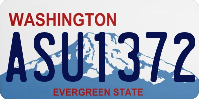 WA license plate ASU1372