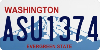 WA license plate ASU1374