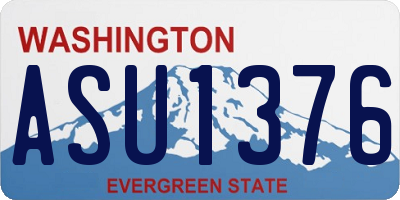 WA license plate ASU1376