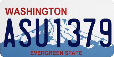 WA license plate ASU1379