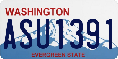 WA license plate ASU1391