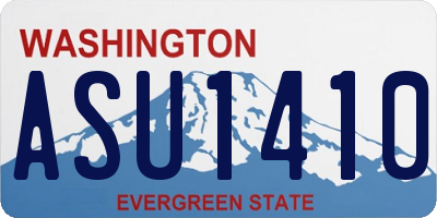 WA license plate ASU1410