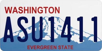 WA license plate ASU1411