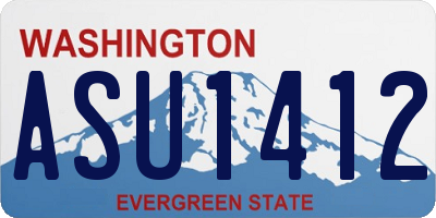 WA license plate ASU1412