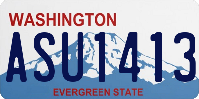 WA license plate ASU1413