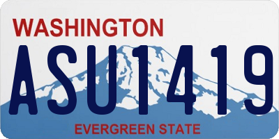 WA license plate ASU1419