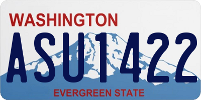 WA license plate ASU1422