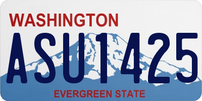 WA license plate ASU1425