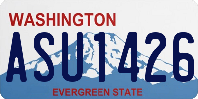 WA license plate ASU1426