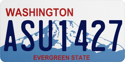 WA license plate ASU1427