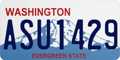 WA license plate ASU1429