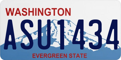 WA license plate ASU1434