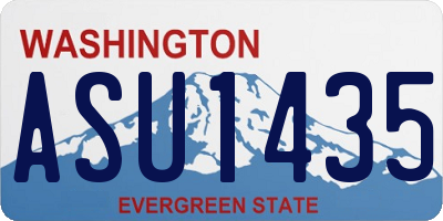 WA license plate ASU1435