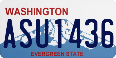 WA license plate ASU1436