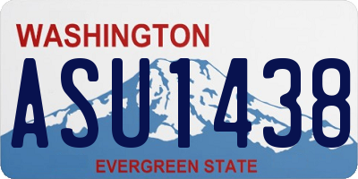 WA license plate ASU1438