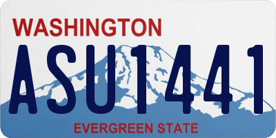 WA license plate ASU1441