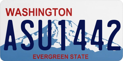WA license plate ASU1442