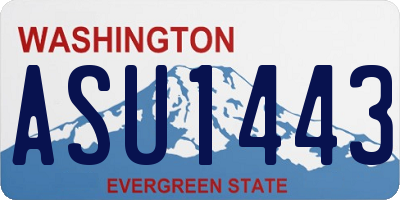WA license plate ASU1443