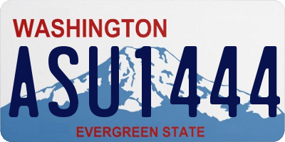 WA license plate ASU1444