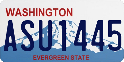 WA license plate ASU1445