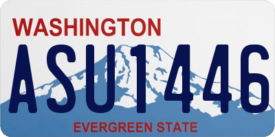 WA license plate ASU1446