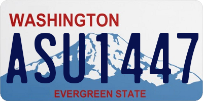 WA license plate ASU1447