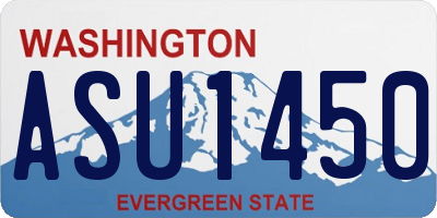 WA license plate ASU1450