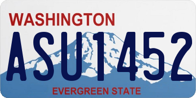 WA license plate ASU1452