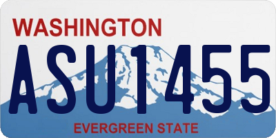 WA license plate ASU1455