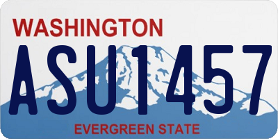 WA license plate ASU1457